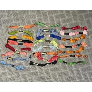 Lot Of  24 Strand Floss ; 15 J. & P. Coats , 6 DMC, & 3 Others